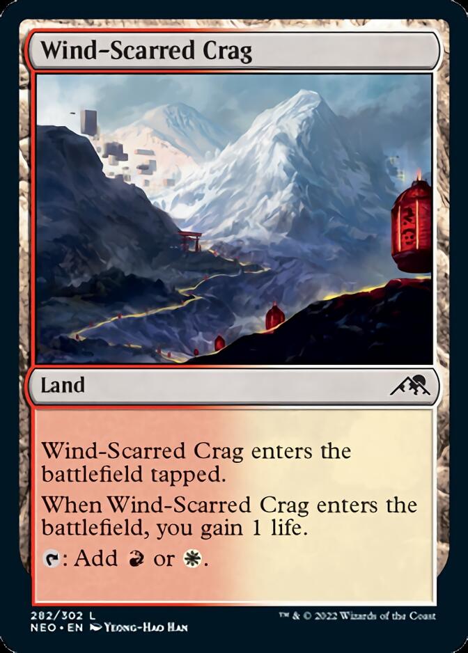 Wind-Scarred Crag [Kamigawa: Neon Dynasty] | Jomio and Rueliete's Cards and Comics