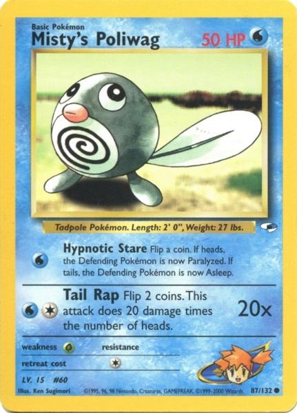 Misty's Poliwag (87/132) [Gym Heroes Unlimited] | Jomio and Rueliete's Cards and Comics