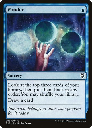 Ponder [Commander 2018] | Jomio and Rueliete's Cards and Comics
