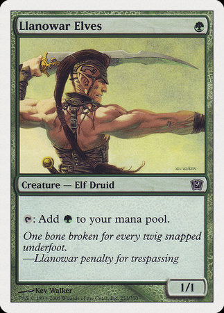 Llanowar Elves [Ninth Edition] | Jomio and Rueliete's Cards and Comics