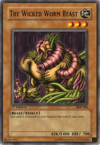 The Wicked Worm Beast [SDK-004] Common | Jomio and Rueliete's Cards and Comics