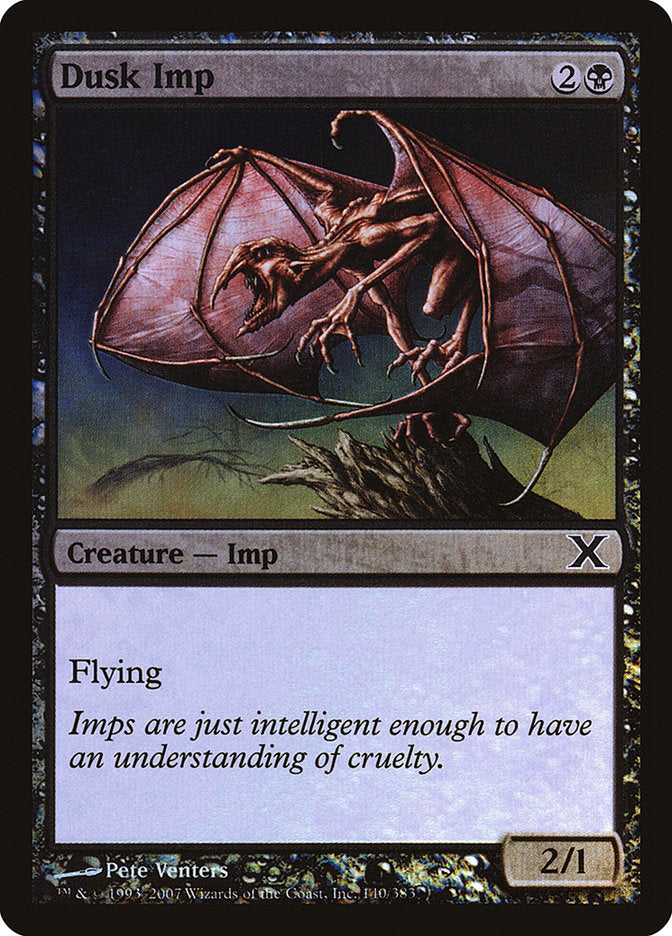 Dusk Imp (Premium Foil) [Tenth Edition] | Jomio and Rueliete's Cards and Comics