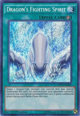 Dragon's Fighting Spirit [MVP1-ENS07] Secret Rare | Jomio and Rueliete's Cards and Comics