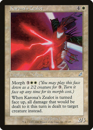 Karona's Zealot [Scourge] | Jomio and Rueliete's Cards and Comics