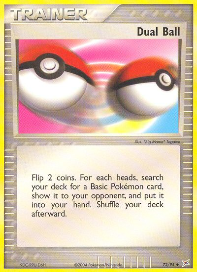 Dual Ball (72/95) [EX: Team Magma vs Team Aqua] | Jomio and Rueliete's Cards and Comics
