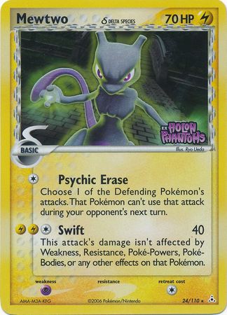 Mewtwo (24/110) (Delta Species) (Stamped) [EX: Holon Phantoms] | Jomio and Rueliete's Cards and Comics
