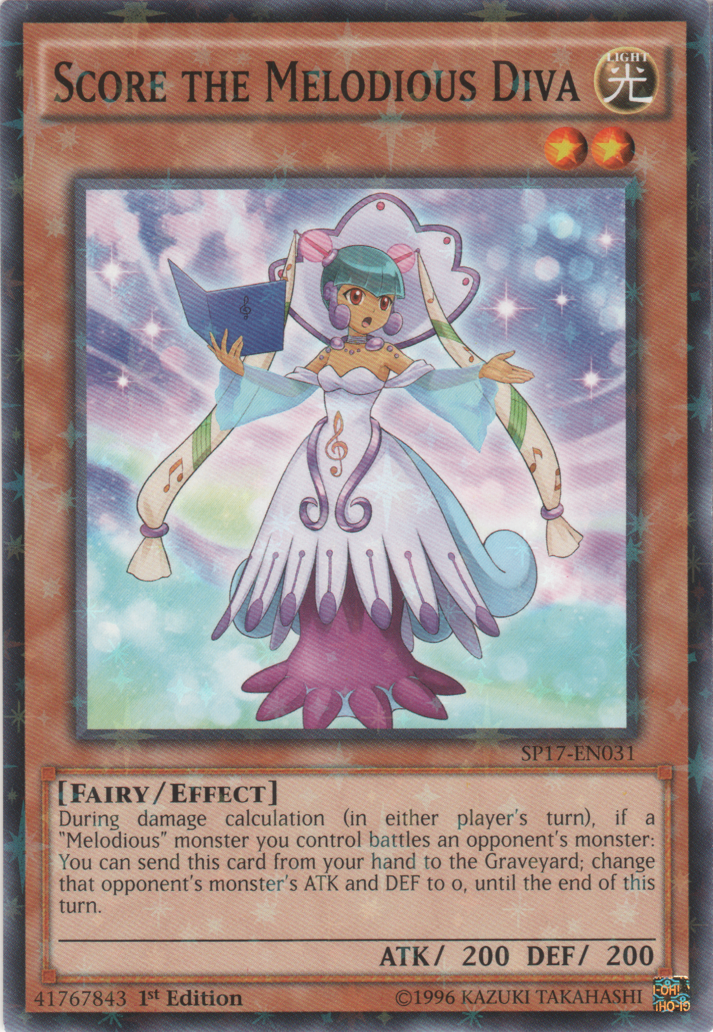 Score the Melodious Diva (Starfoil) [SP17-EN031] Starfoil Rare | Jomio and Rueliete's Cards and Comics