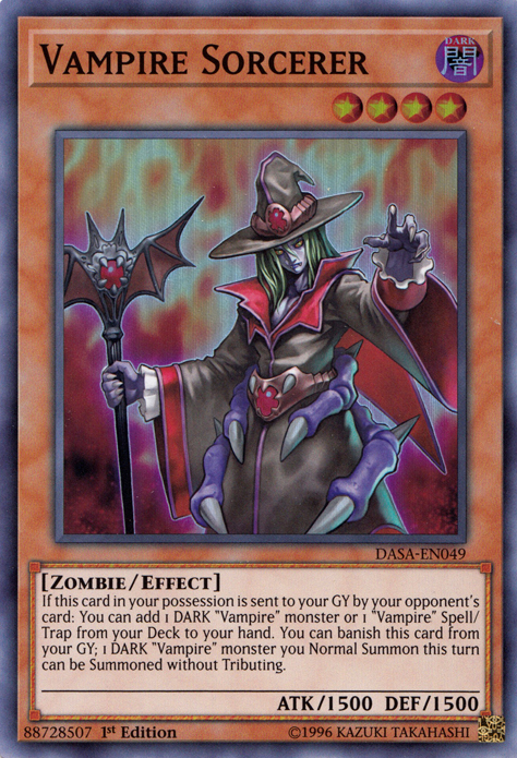 Vampire Sorcerer [DASA-EN049] Super Rare | Jomio and Rueliete's Cards and Comics