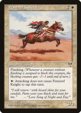 Femeref Knight [Mirage] | Jomio and Rueliete's Cards and Comics