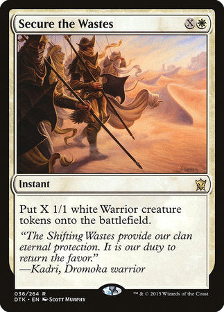 Secure the Wastes [Dragons of Tarkir] | Jomio and Rueliete's Cards and Comics