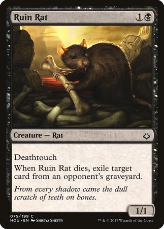 Ruin Rat [Hour of Devastation] | Jomio and Rueliete's Cards and Comics