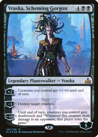 Vraska, Scheming Gorgon [Rivals of Ixalan] | Jomio and Rueliete's Cards and Comics