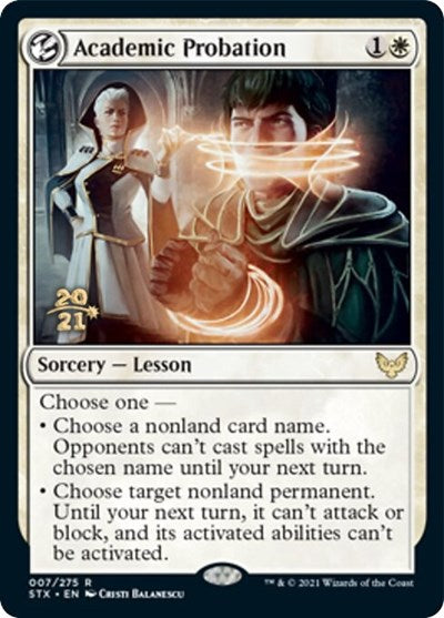 Academic Probation [Strixhaven: School of Mages Prerelease Promos] | Jomio and Rueliete's Cards and Comics