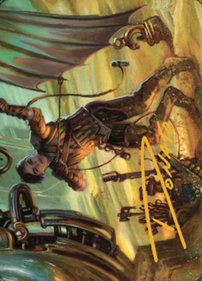 Mishra, Excavation Prodigy Art Card (Gold-Stamped Signature) [The Brothers' War Art Series] | Jomio and Rueliete's Cards and Comics