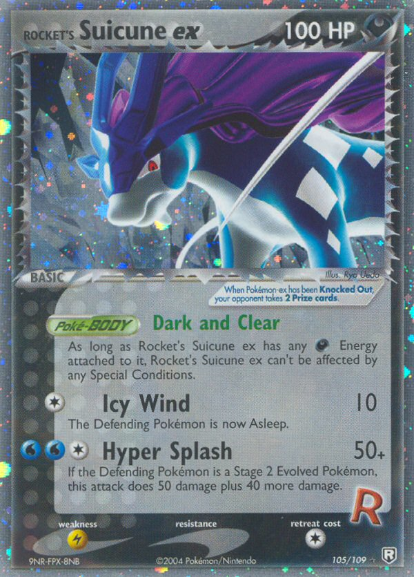 Rocket's Suicune ex (105/109) [EX: Team Rocket Returns] | Jomio and Rueliete's Cards and Comics
