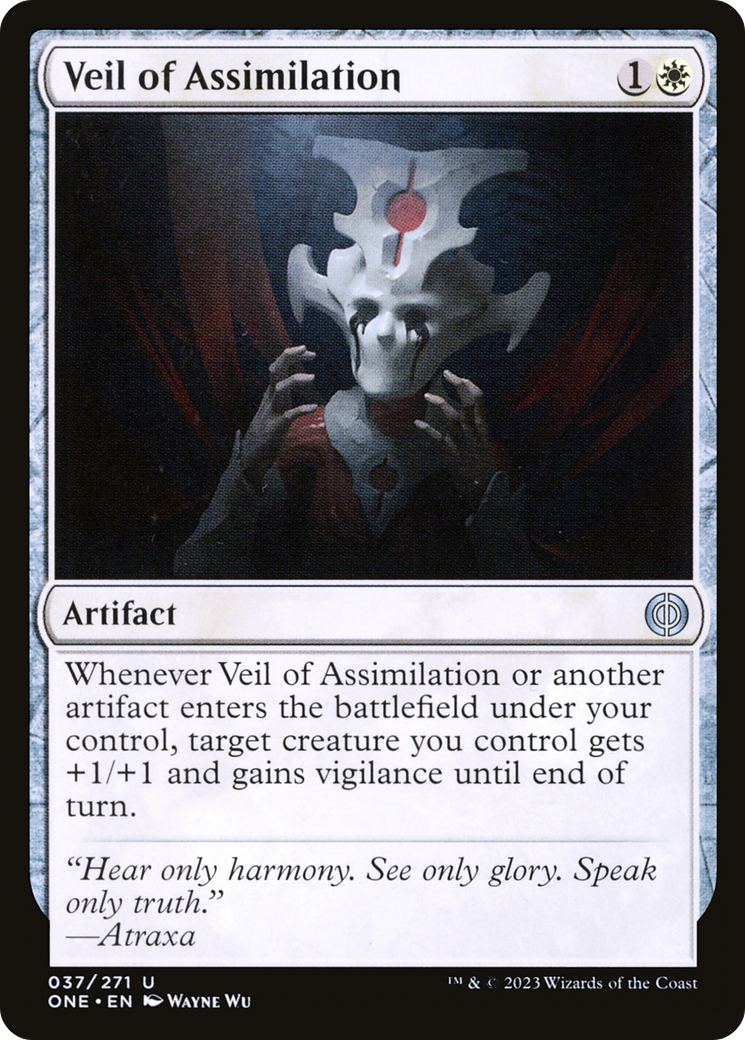 Veil of Assimilation [Phyrexia: All Will Be One] | Jomio and Rueliete's Cards and Comics