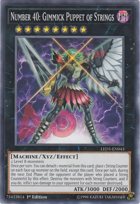 Number 40: Gimmick Puppet of Strings [LED5-EN043] Common | Jomio and Rueliete's Cards and Comics