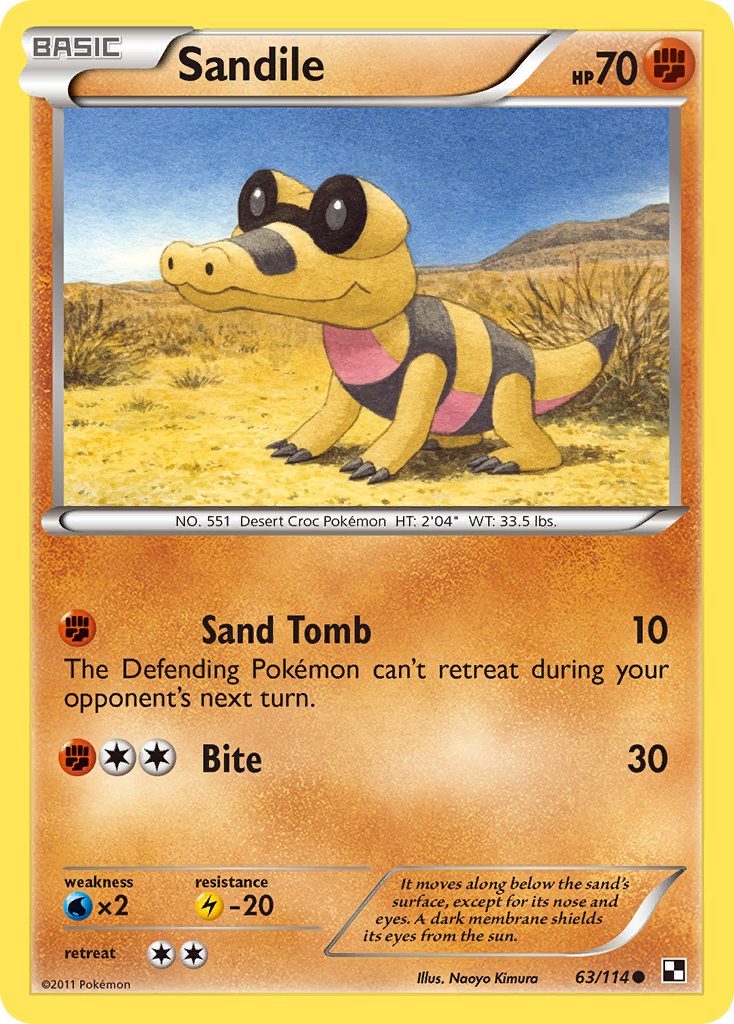 Sandile (63/114) [Black & White: Base Set] | Jomio and Rueliete's Cards and Comics