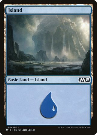 Island (265) [Core Set 2019] | Jomio and Rueliete's Cards and Comics