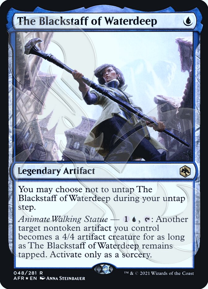 The Blackstaff of Waterdeep (Ampersand Promo) [Dungeons & Dragons: Adventures in the Forgotten Realms Promos] | Jomio and Rueliete's Cards and Comics