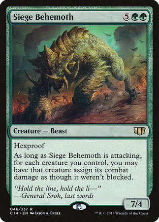 Siege Behemoth [Commander 2014] | Jomio and Rueliete's Cards and Comics