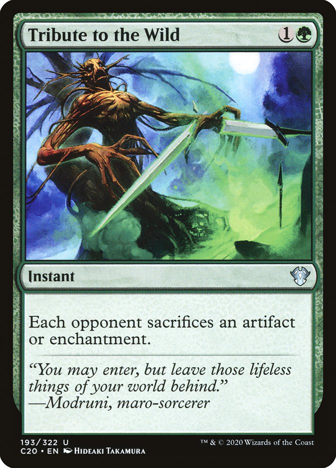 Tribute to the Wild [Commander 2020] | Jomio and Rueliete's Cards and Comics