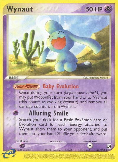 Wynaut (54/100) [EX: Sandstorm] | Jomio and Rueliete's Cards and Comics