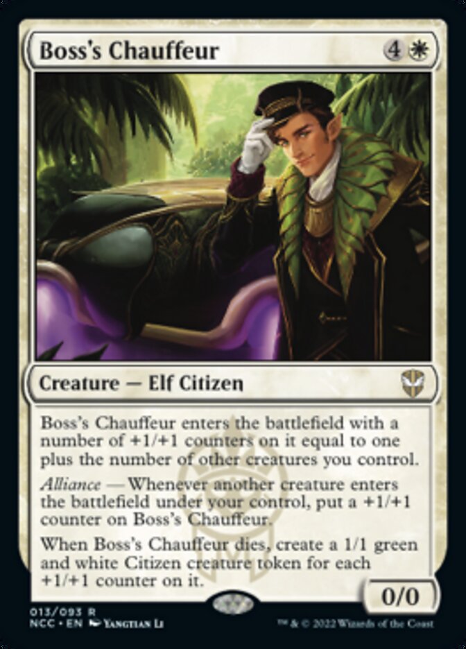 Boss's Chauffeur [Streets of New Capenna Commander] | Jomio and Rueliete's Cards and Comics