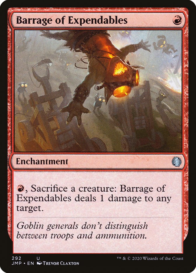 Barrage of Expendables [Jumpstart] | Jomio and Rueliete's Cards and Comics