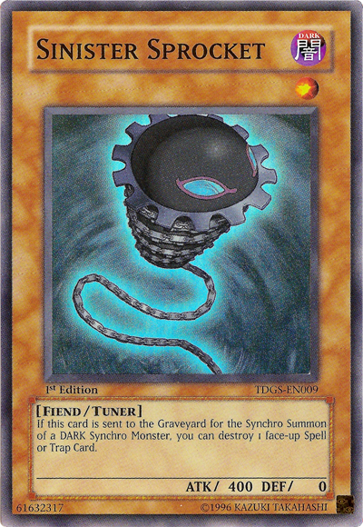 Sinister Sprocket [TDGS-EN009] Super Rare | Jomio and Rueliete's Cards and Comics