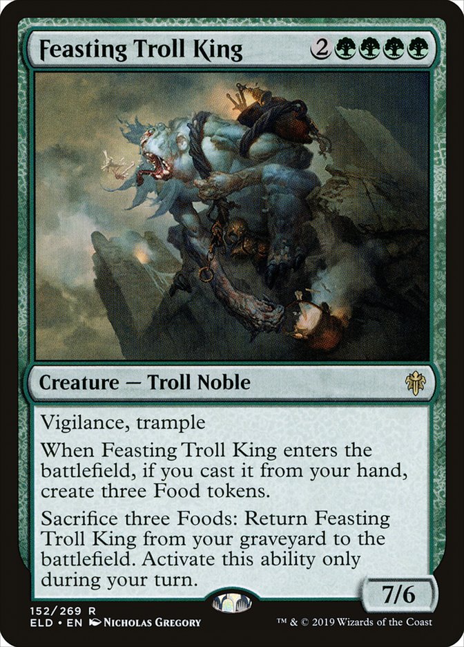 Feasting Troll King [Throne of Eldraine] | Jomio and Rueliete's Cards and Comics