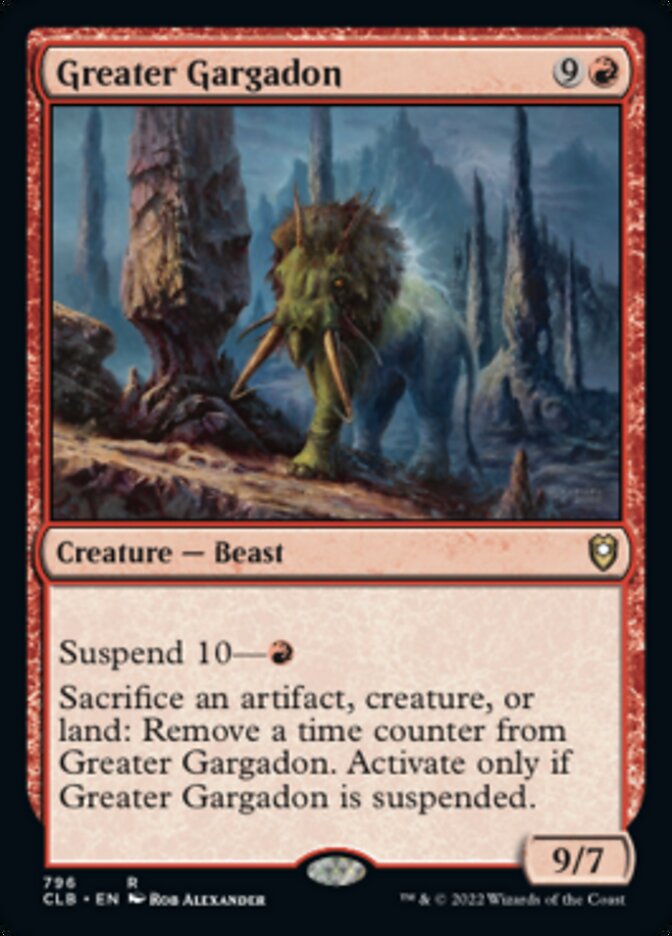 Greater Gargadon [Commander Legends: Battle for Baldur's Gate] | Jomio and Rueliete's Cards and Comics