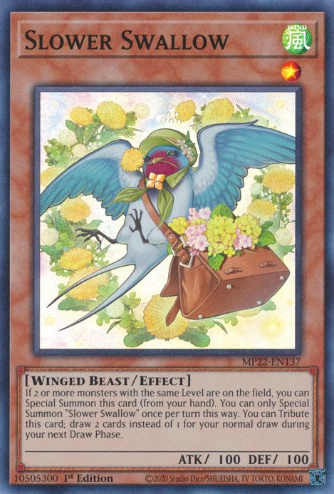 Slower Swallow [MP22-EN137] Super Rare | Jomio and Rueliete's Cards and Comics