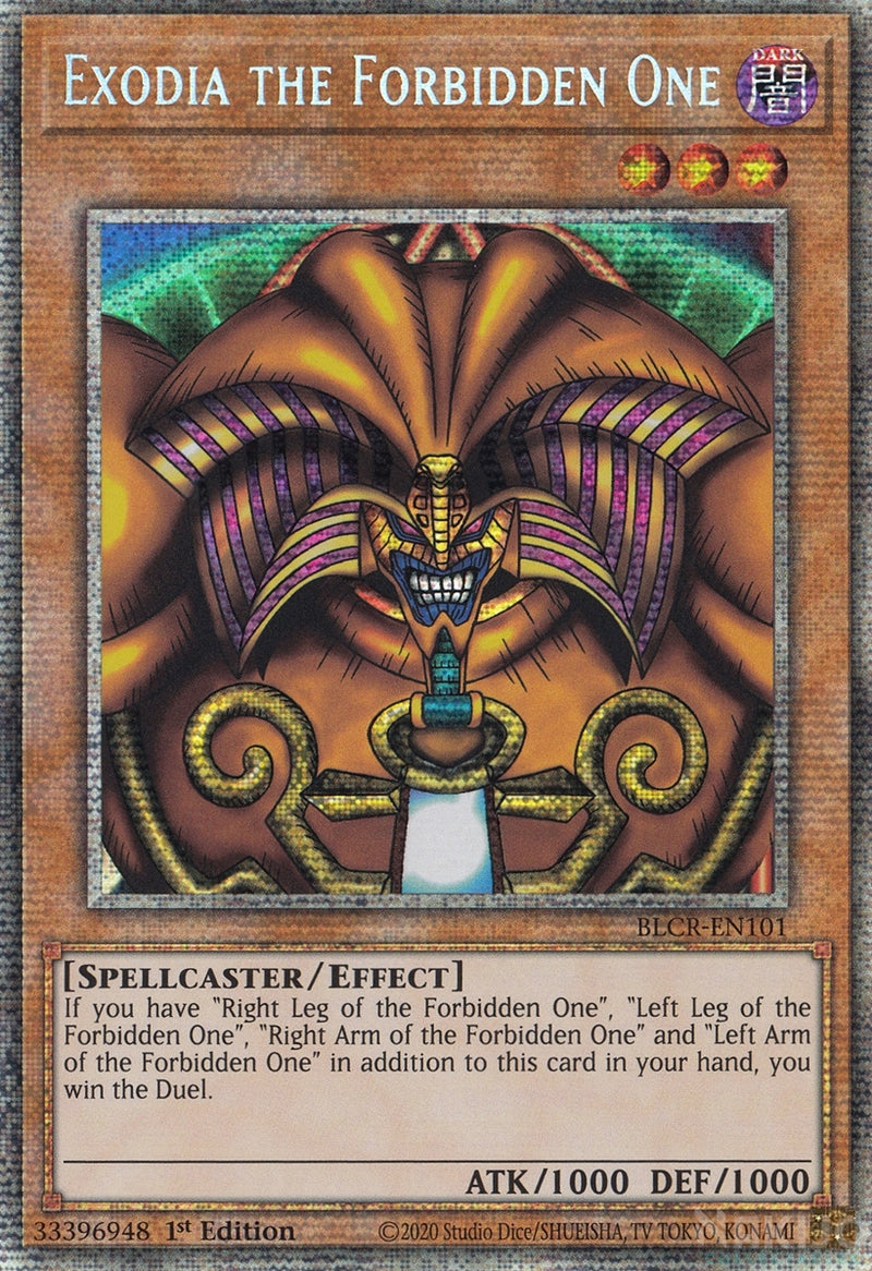 Exodia the Forbidden One [BLCR-EN101] Starlight Rare | Jomio and Rueliete's Cards and Comics