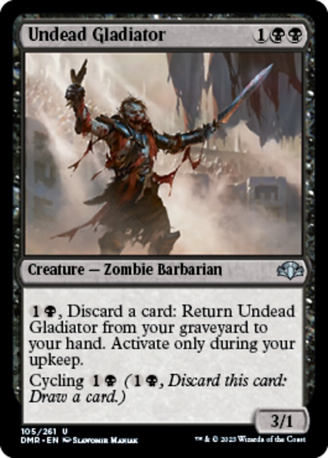 Undead Gladiator [Dominaria Remastered] | Jomio and Rueliete's Cards and Comics