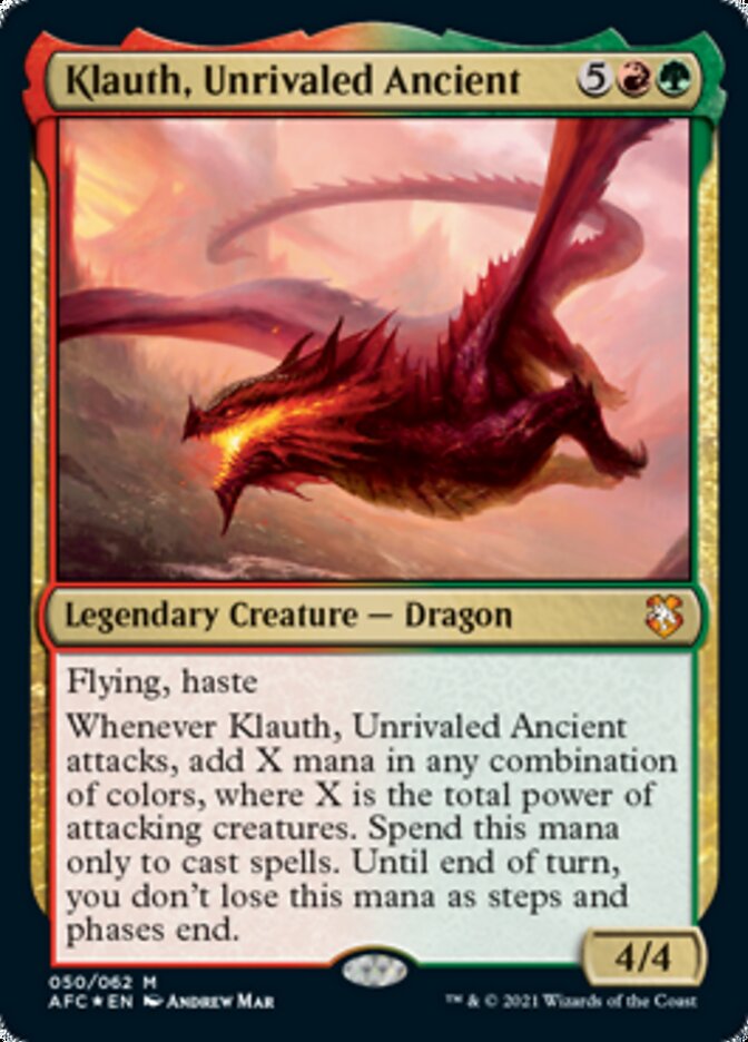 Klauth, Unrivaled Ancient [Dungeons & Dragons: Adventures in the Forgotten Realms Commander] | Jomio and Rueliete's Cards and Comics