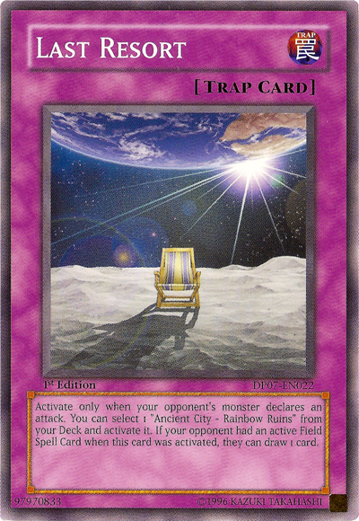 Last Resort [DP07-EN022] Common | Jomio and Rueliete's Cards and Comics