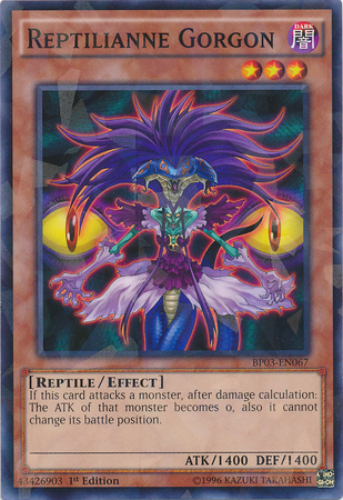 Reptilianne Gorgon (Shatterfoil) [BP03-EN067] Common | Jomio and Rueliete's Cards and Comics
