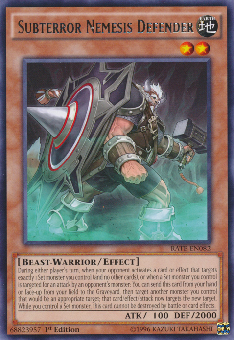 Subterror Nemesis Defender [RATE-EN082] Rare | Jomio and Rueliete's Cards and Comics