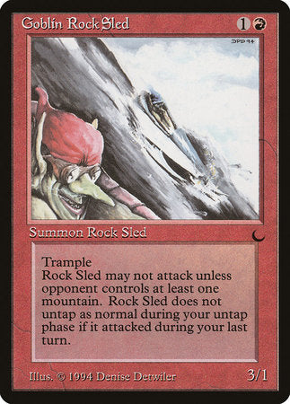 Goblin Rock Sled [The Dark] | Jomio and Rueliete's Cards and Comics