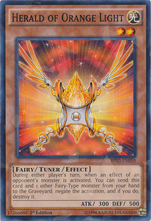 Herald of Orange Light (Shatterfoil) [BP03-EN050] Shatterfoil Rare | Jomio and Rueliete's Cards and Comics