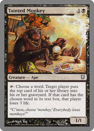 Tainted Monkey [Unhinged] | Jomio and Rueliete's Cards and Comics