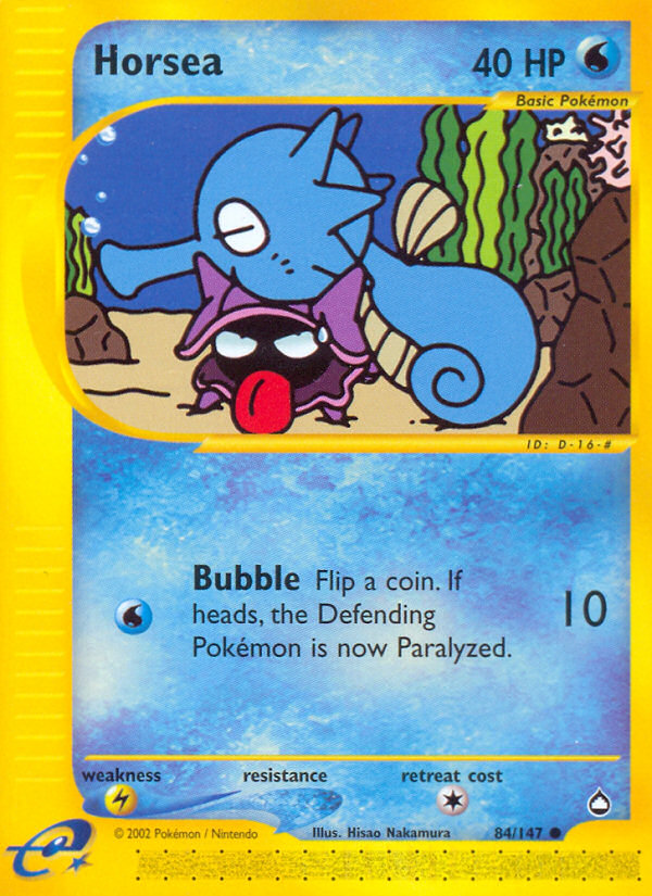 Horsea (84/147) [Aquapolis] | Jomio and Rueliete's Cards and Comics