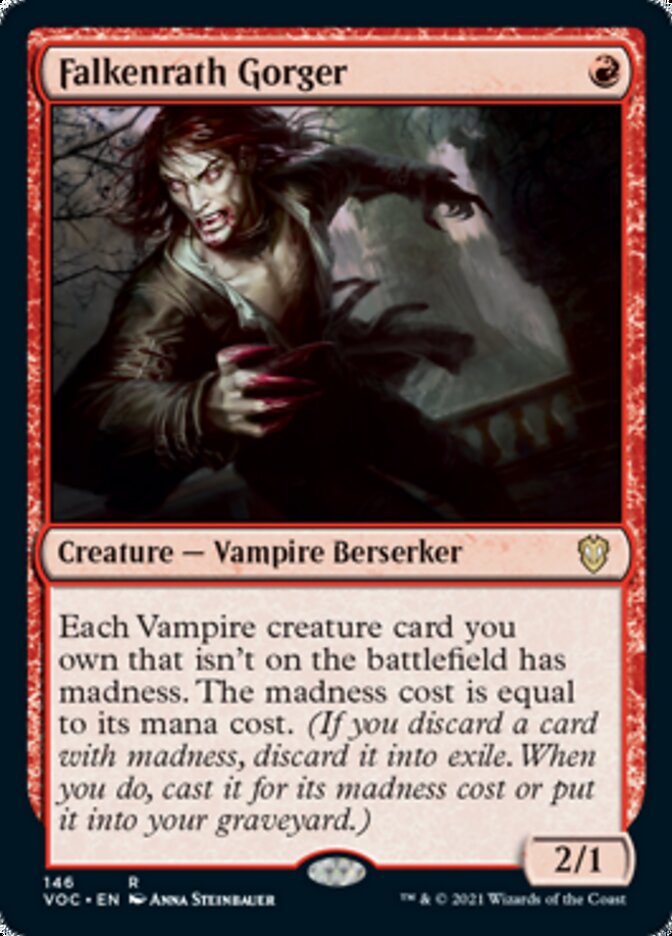 Falkenrath Gorger [Innistrad: Crimson Vow Commander] | Jomio and Rueliete's Cards and Comics