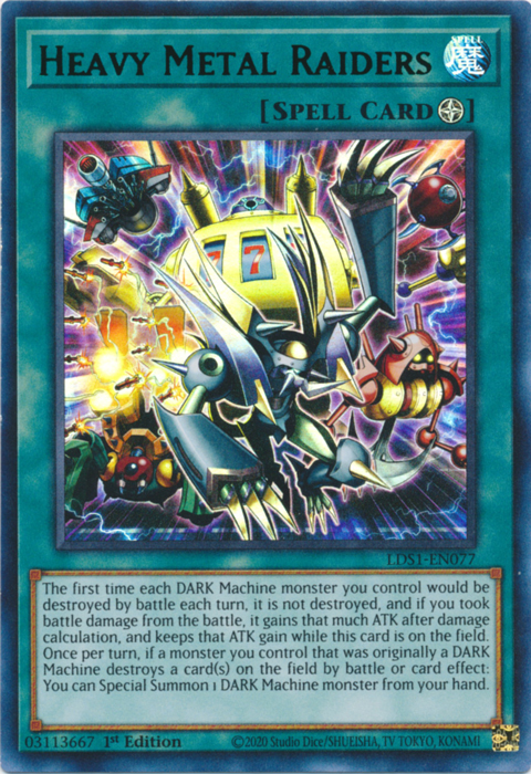 Heavy Metal Raiders (Green) [LDS1-EN077] Ultra Rare | Jomio and Rueliete's Cards and Comics