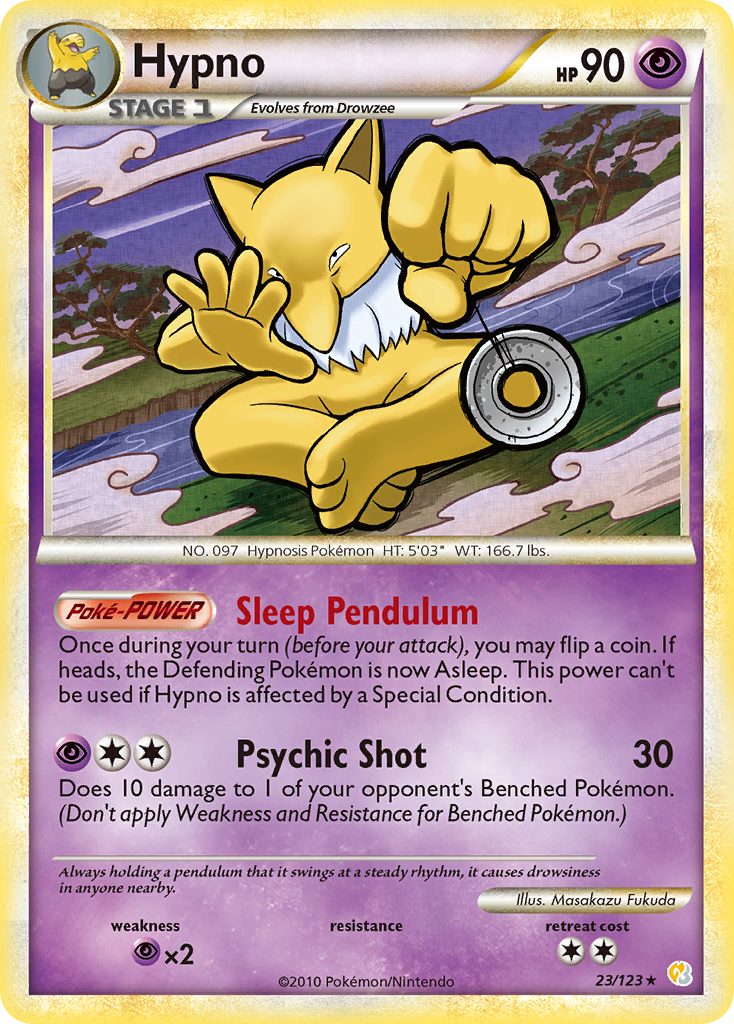 Hypno (23/123) [HeartGold & SoulSilver: Base Set] | Jomio and Rueliete's Cards and Comics