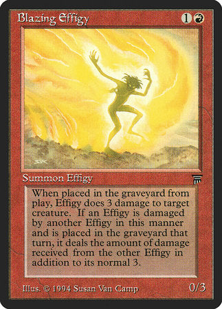 Blazing Effigy [Legends] | Jomio and Rueliete's Cards and Comics