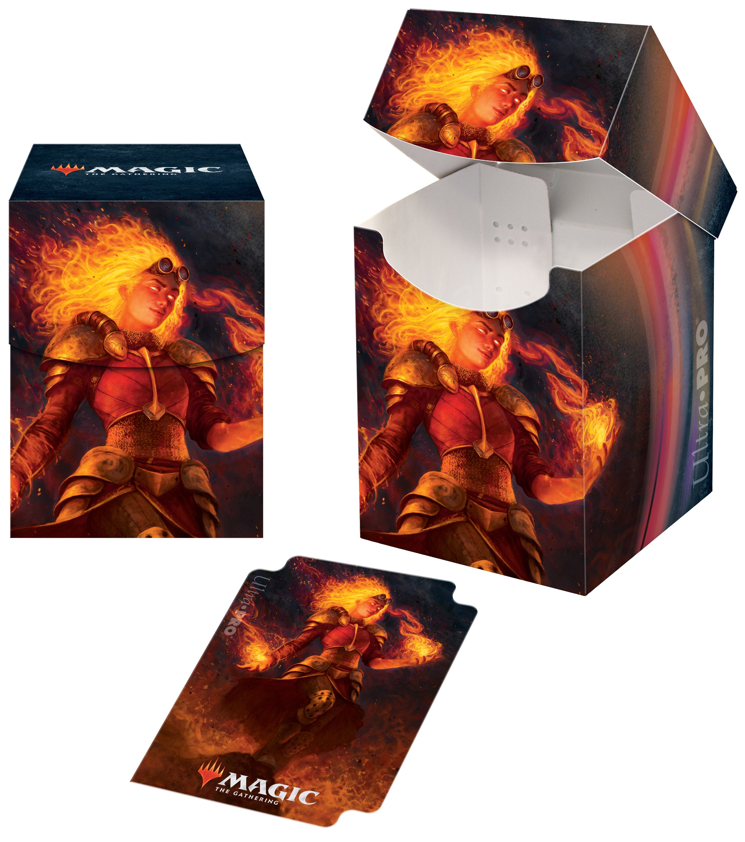 Ultra PRO: Deck Box - PRO 100+ (Core Set 2021 - Chandra) | Jomio and Rueliete's Cards and Comics