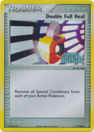 Double Full Heal (77/100) (Stamped) [EX: Crystal Guardians] | Jomio and Rueliete's Cards and Comics