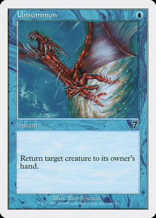 Unsummon [Seventh Edition] | Jomio and Rueliete's Cards and Comics